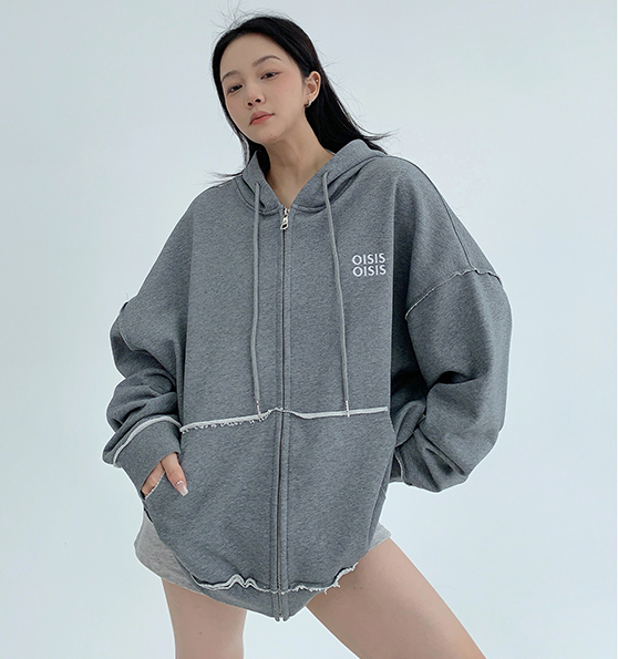 Stitch Design Zip Hoodie / OS10273