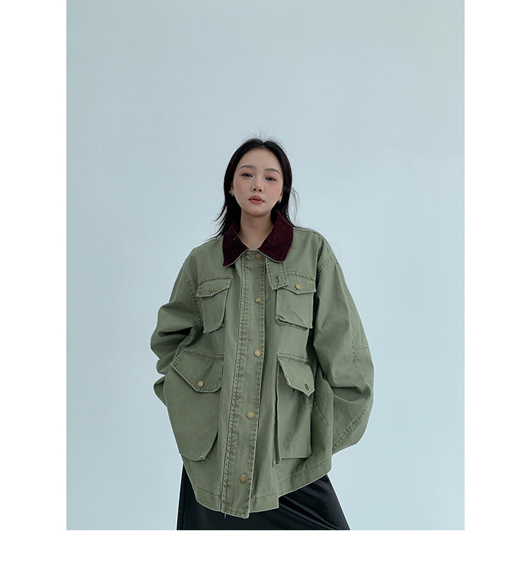 High Neck Cargo Jacket / OS10264