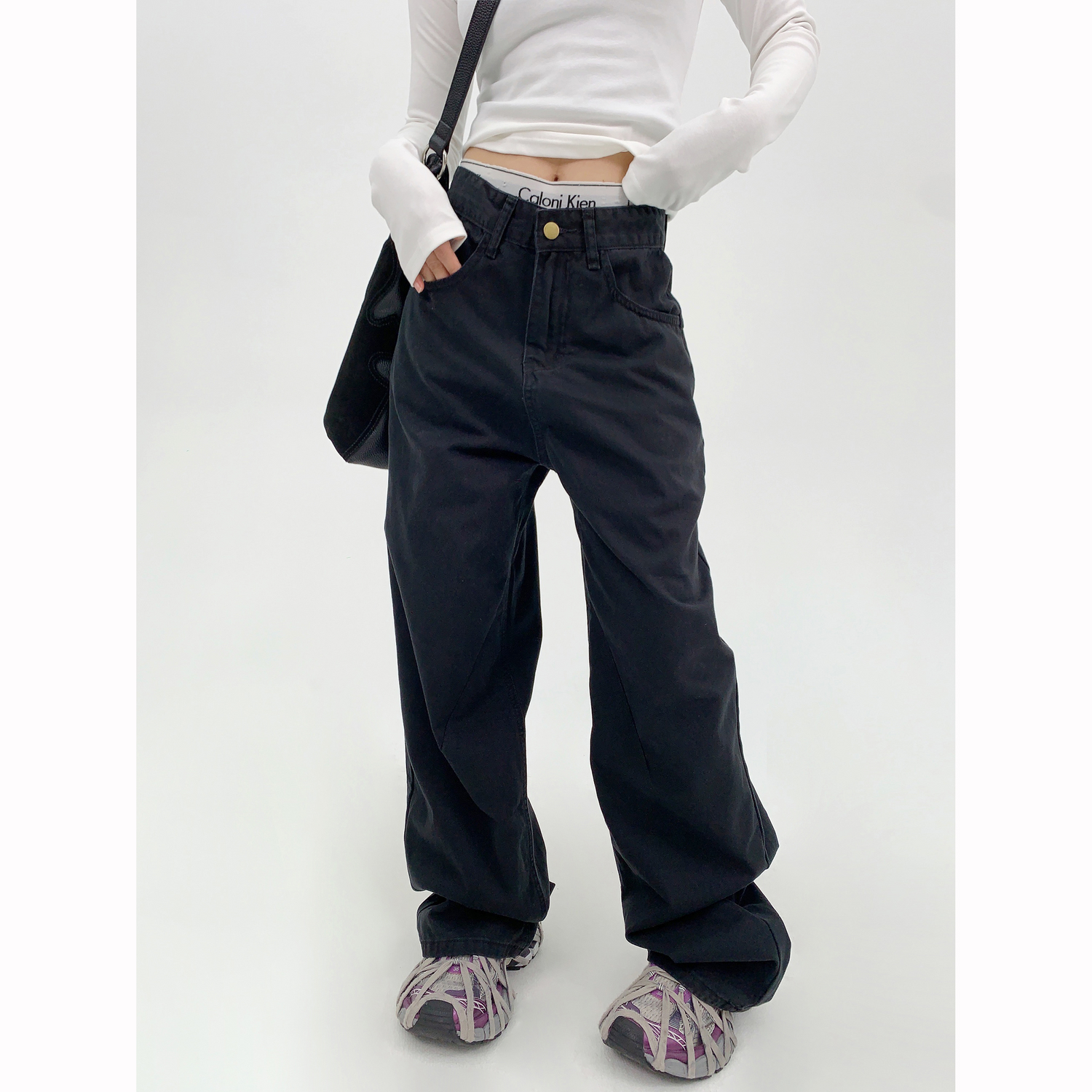 Wide Leg Baggy Pants / OS10239