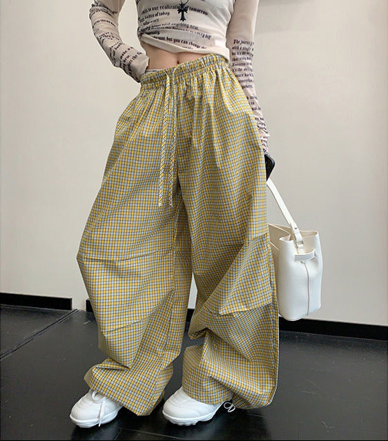 Check Wide Pants　OS10490