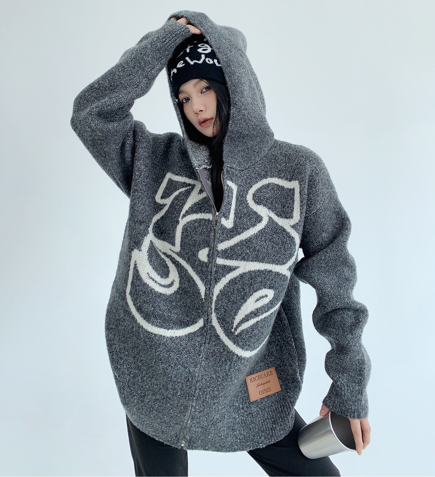 Logo Jacquard Hoodie / OS10234