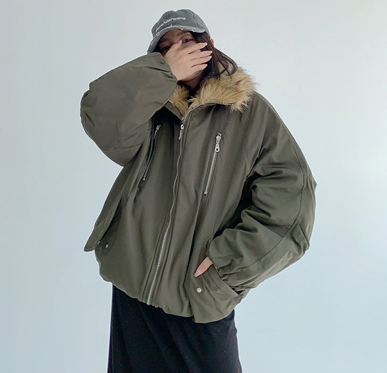 Corduroy Fur Jacket / OS10313