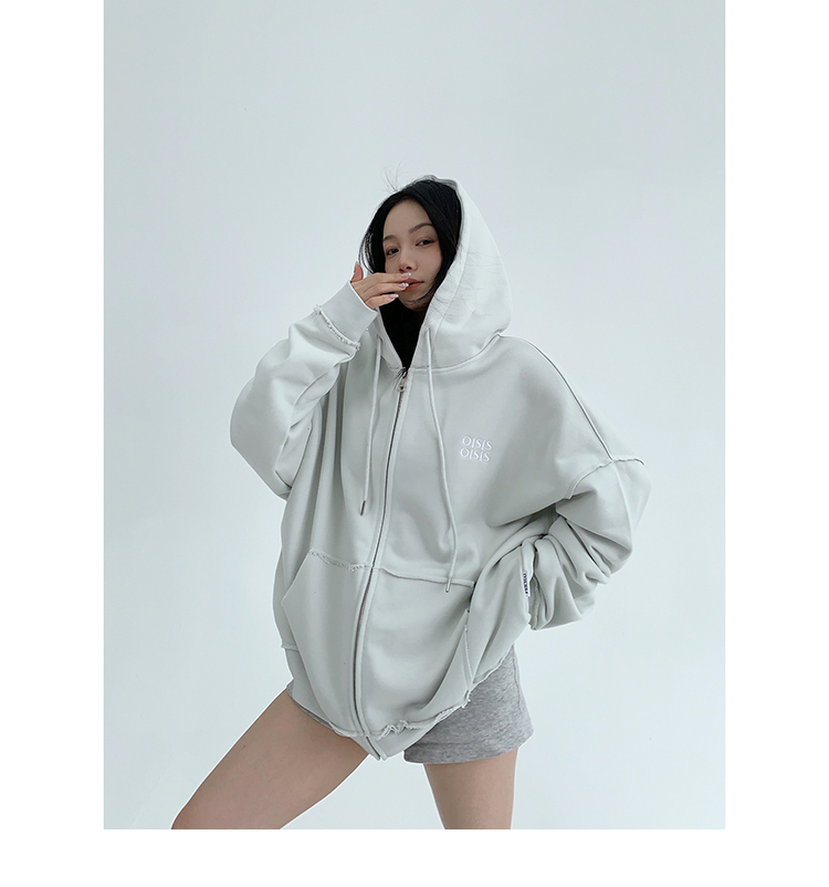 Stitch Design Zip Hoodie / OS10273