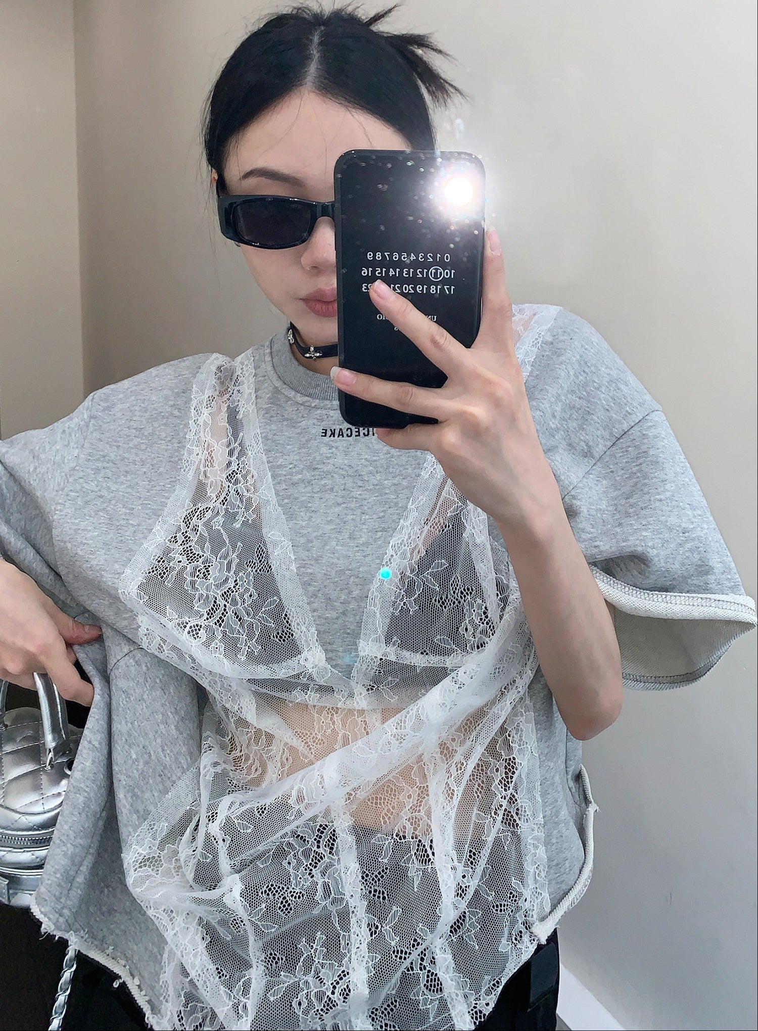 Lace Mesh S-Tee　OS10557
