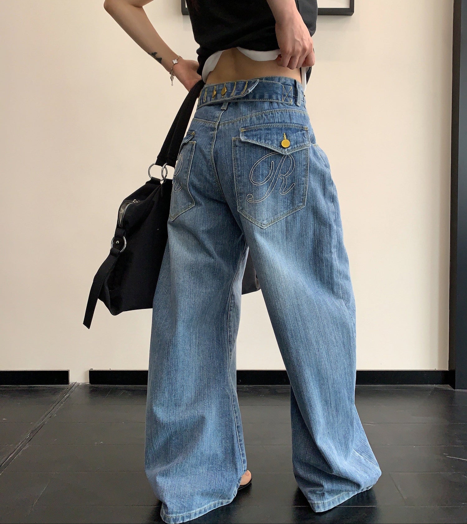 Asym Denim Pants　OS10498