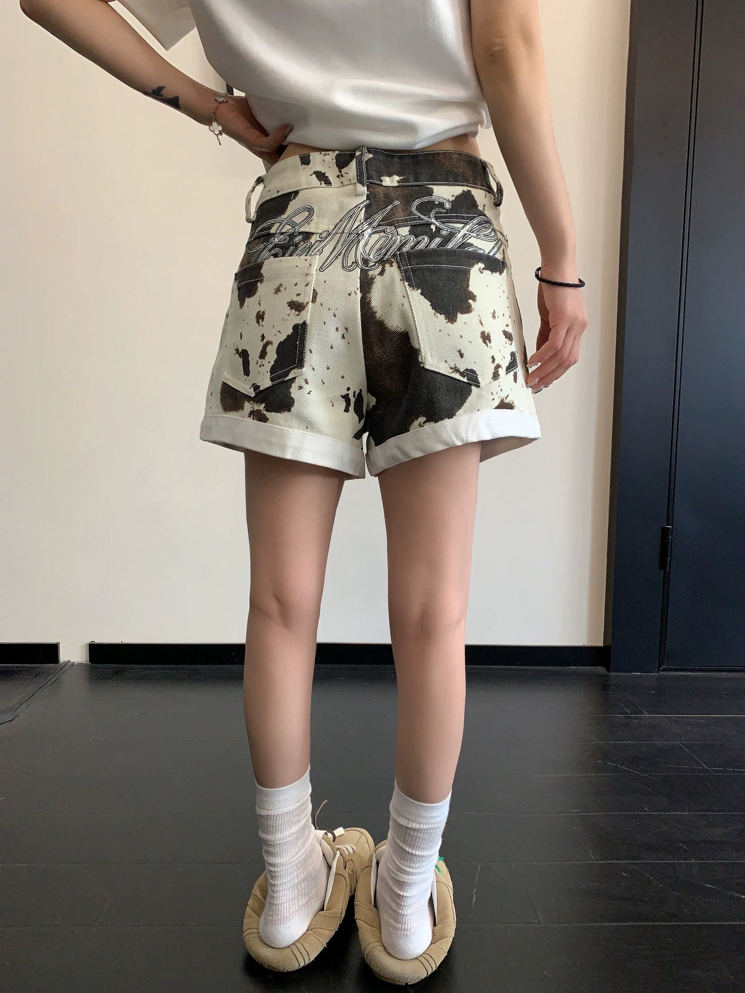 Cow Print Shorts　OS10514