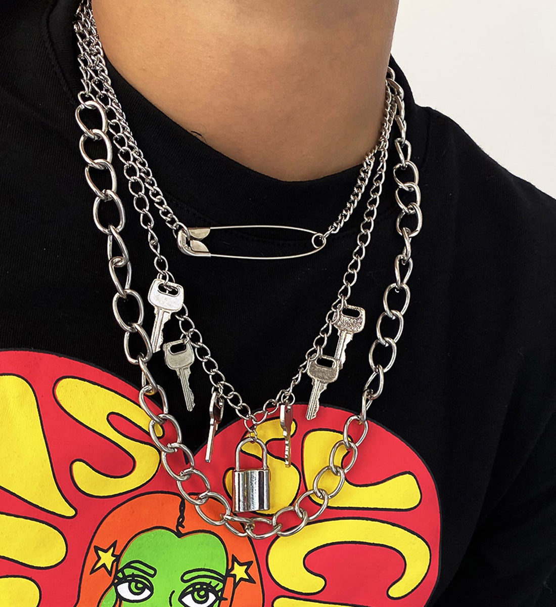 Key Lock Necklace / OT10079
