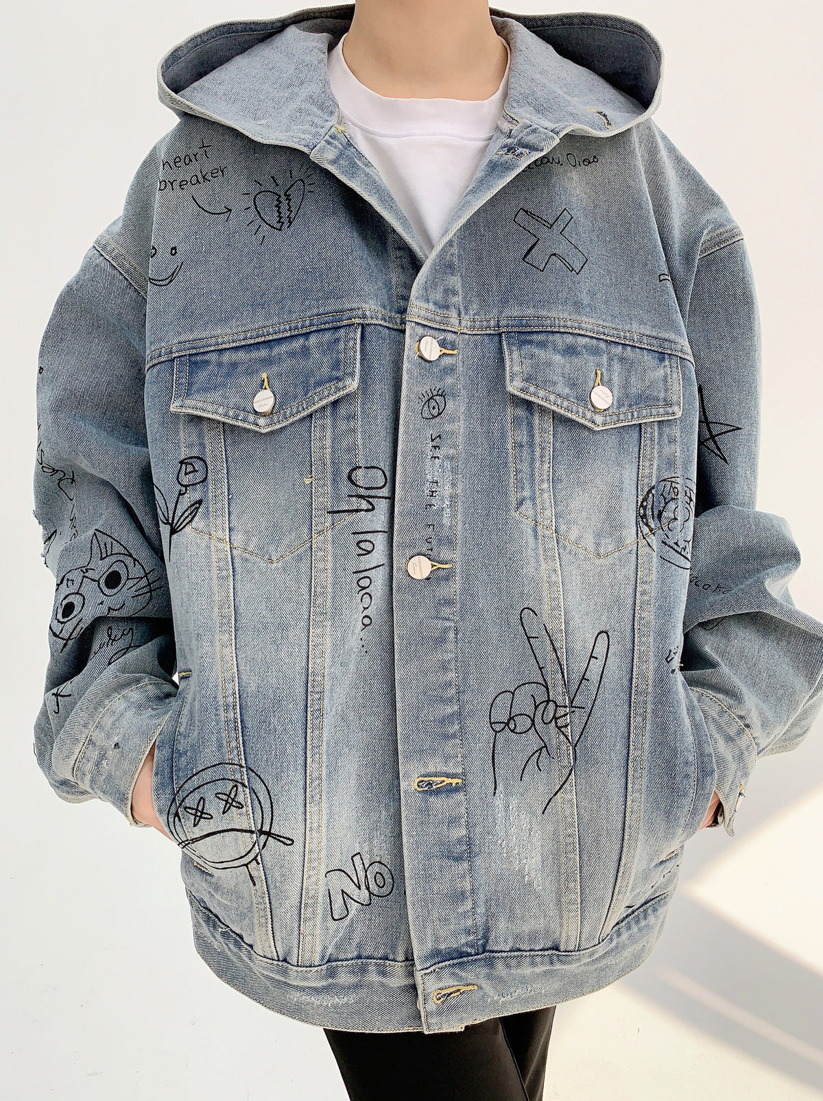 Distressed Denim Jacket｜グラフィティ デニムジャケット　OS10643