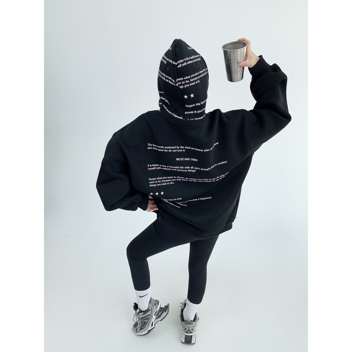 Back & Hood Graphic Tee / OS10255