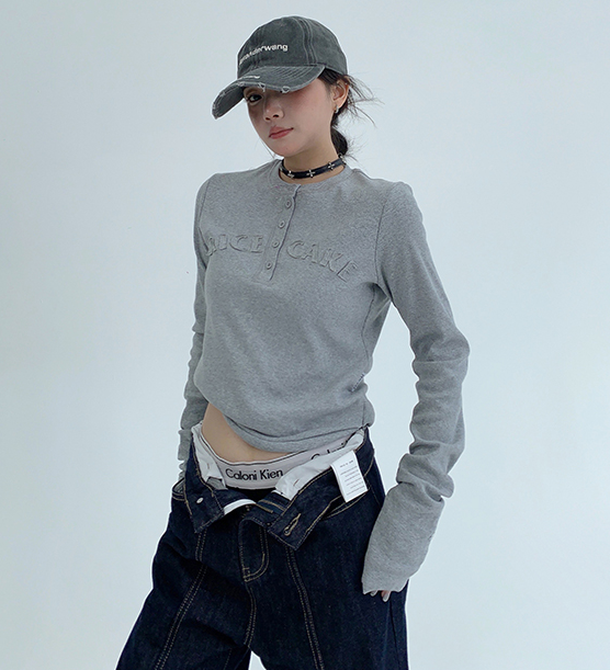 Henley Neck Top / OS10253