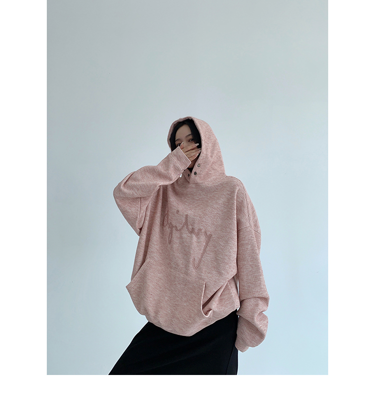 Rhinestone Logo Hoodie / OS10278