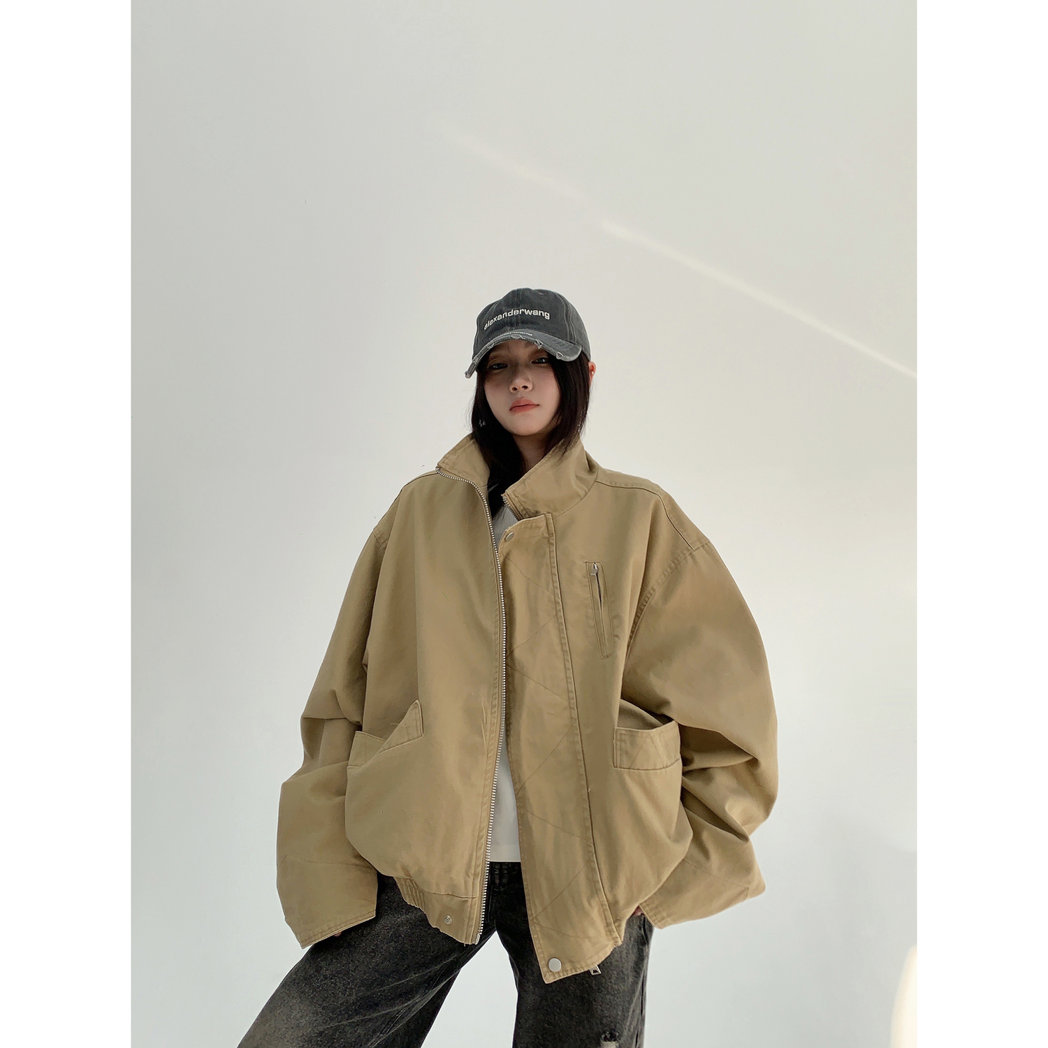 Asymmetric Snap Jacket / OS10201