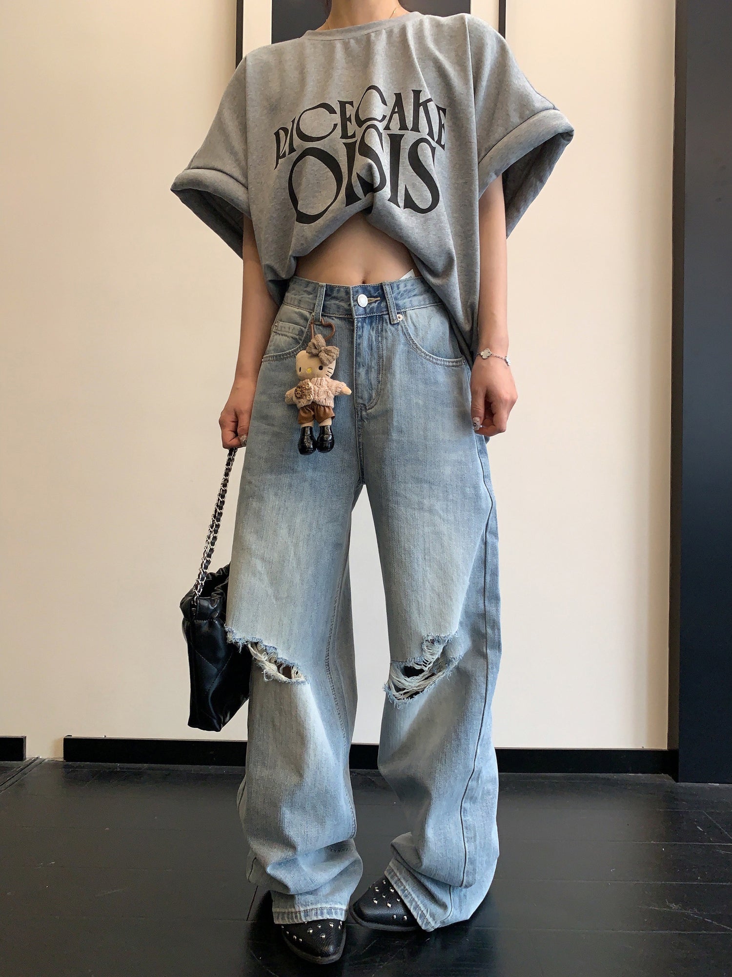 Ripped Denim Pants　OS10503
