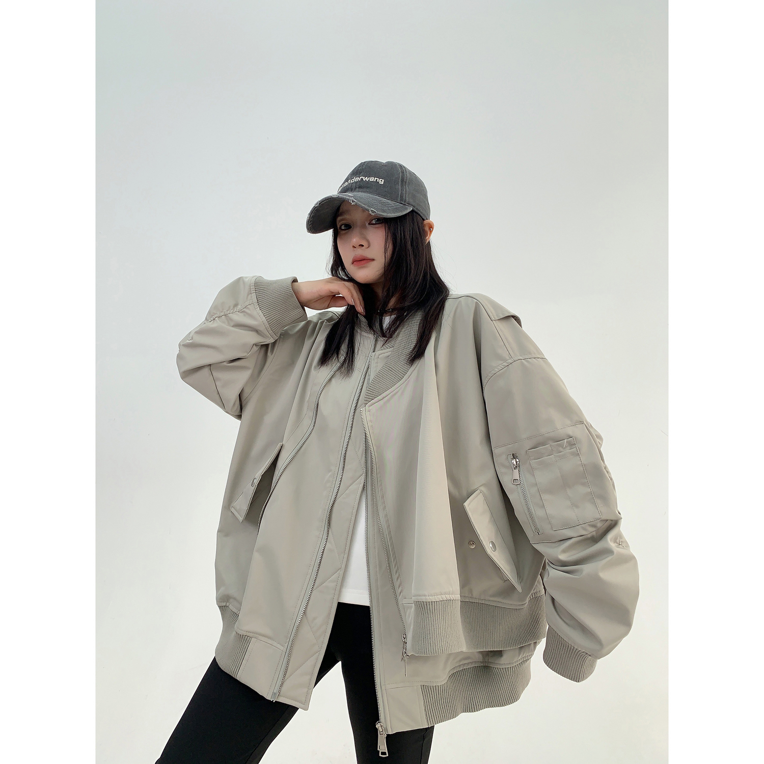 Asymmetric Flight Jacket / OS10223