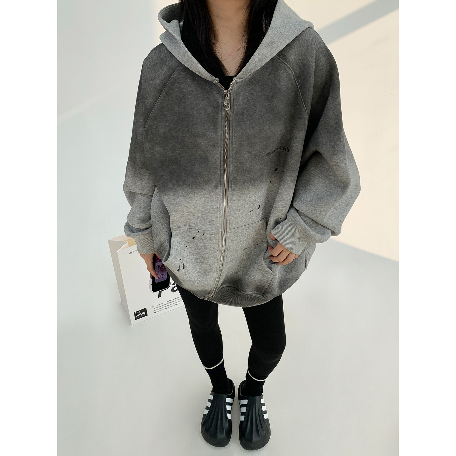 Gradient Zip-Up Hoodie / OS10218
