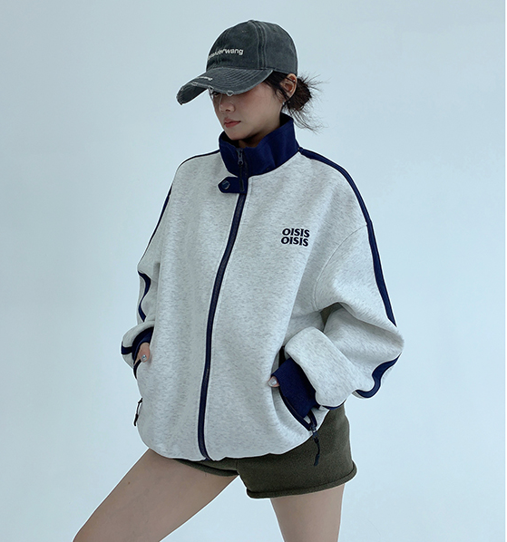 Two-Tone Zip-Up Jacket / OS10241