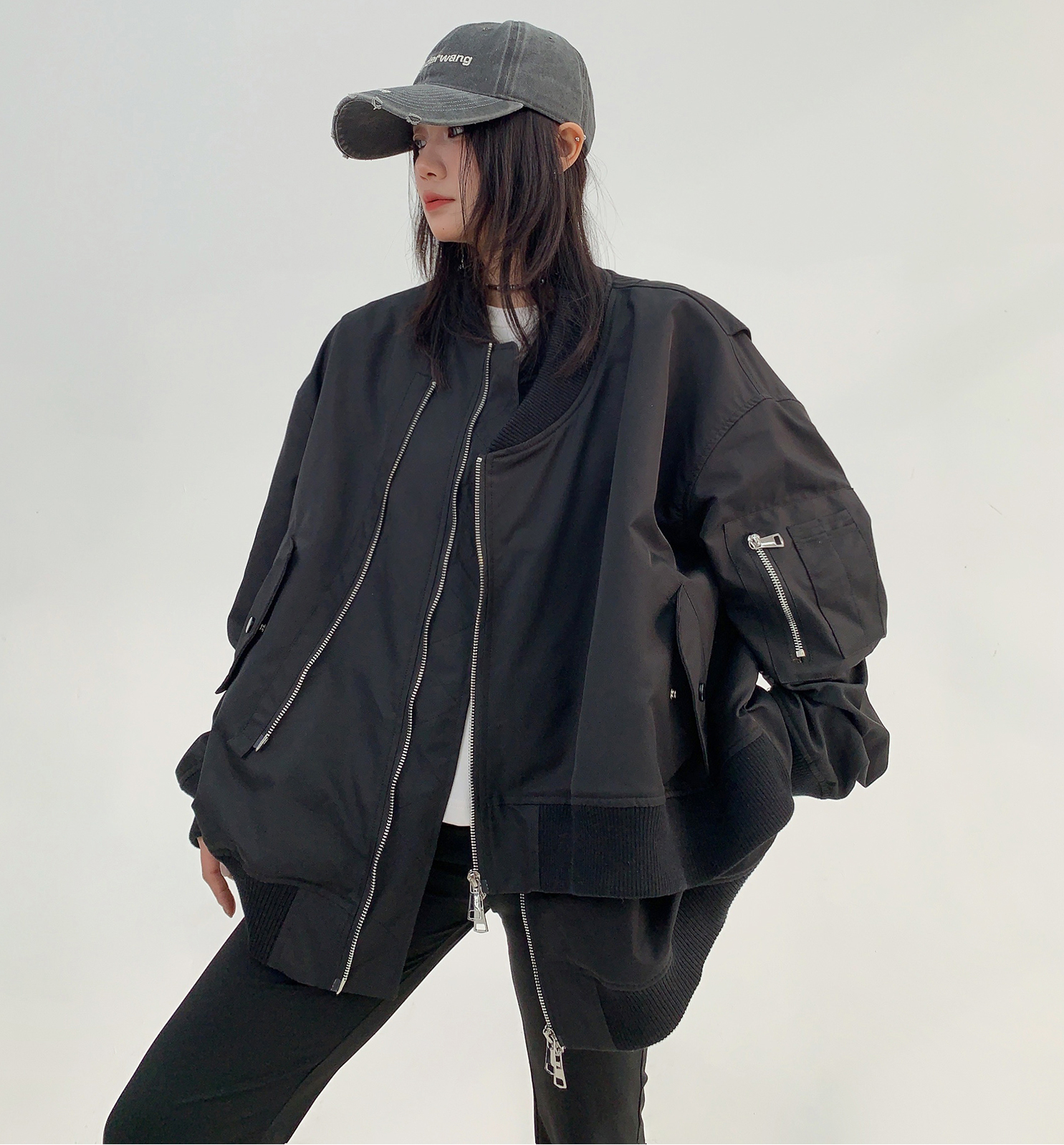 Asymmetric Flight Jacket / OS10223