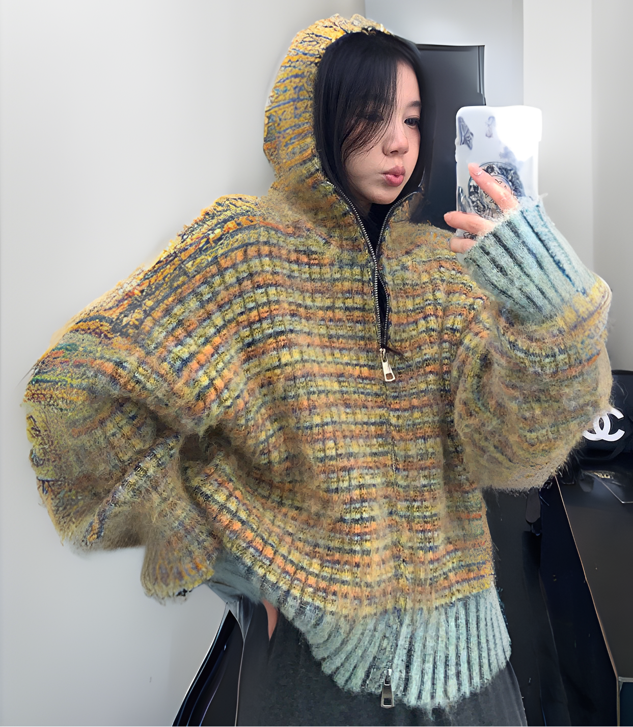 Mix Yarn Knit Top / OS10380