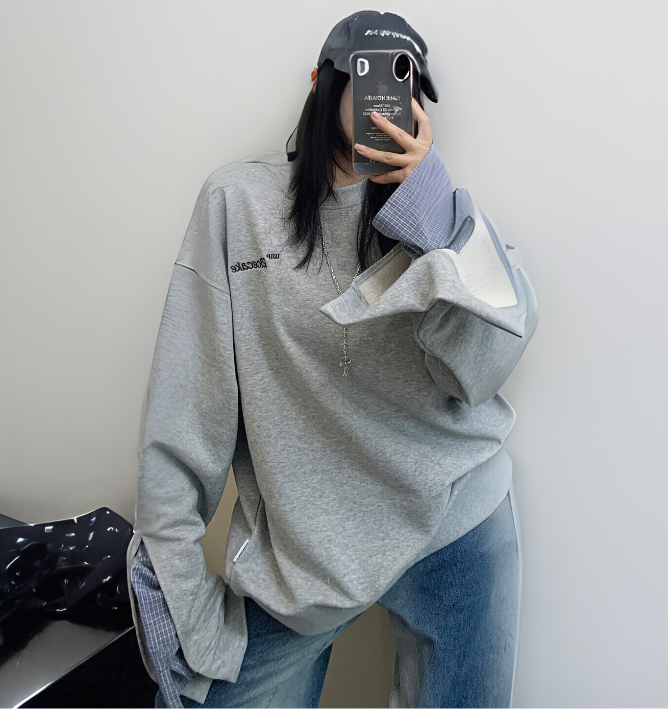 Loose Fit Logo Sweat / OS10355
