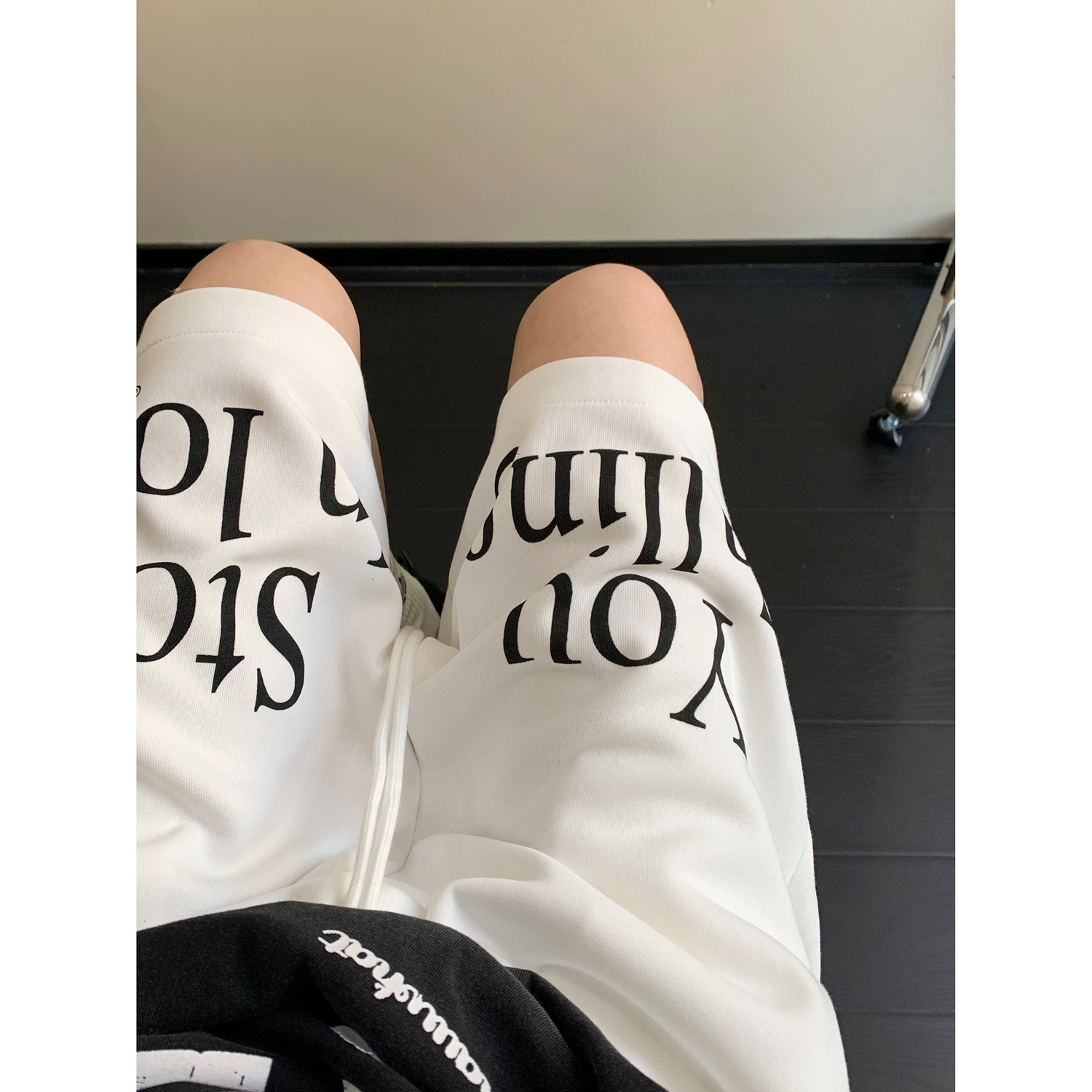 Letter Print Shorts　OS10574