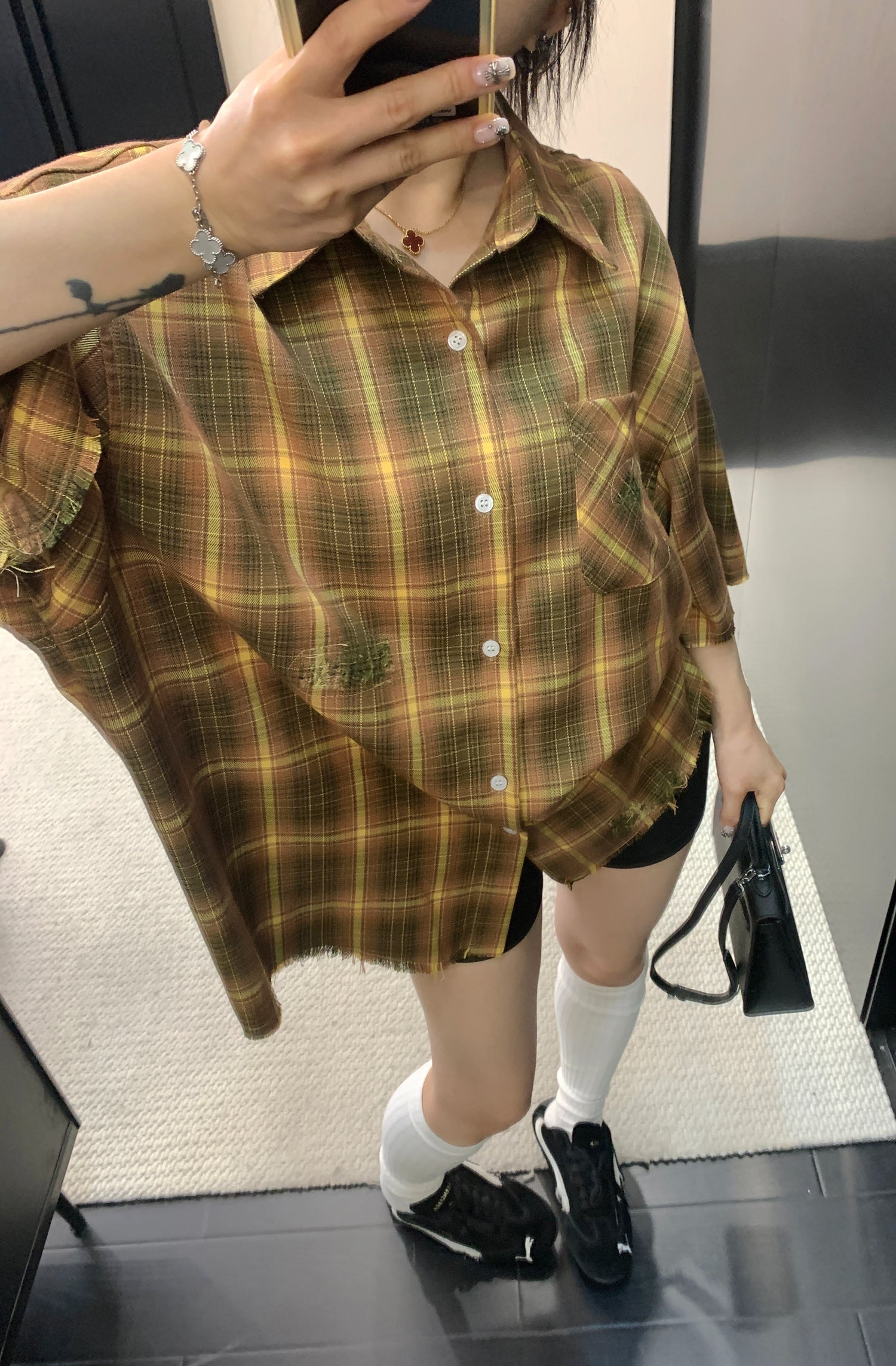 Plaid Loose Shirt　OS10499