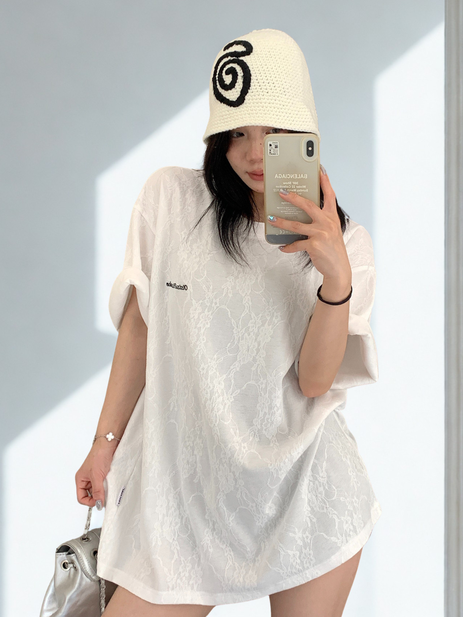 Lace Overlay S-Tee　OS10477