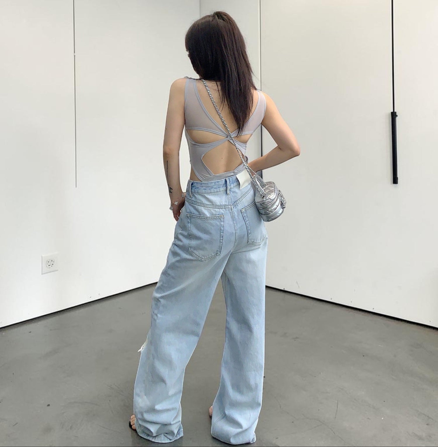 Backless Sheer Bodysuit　OS10500