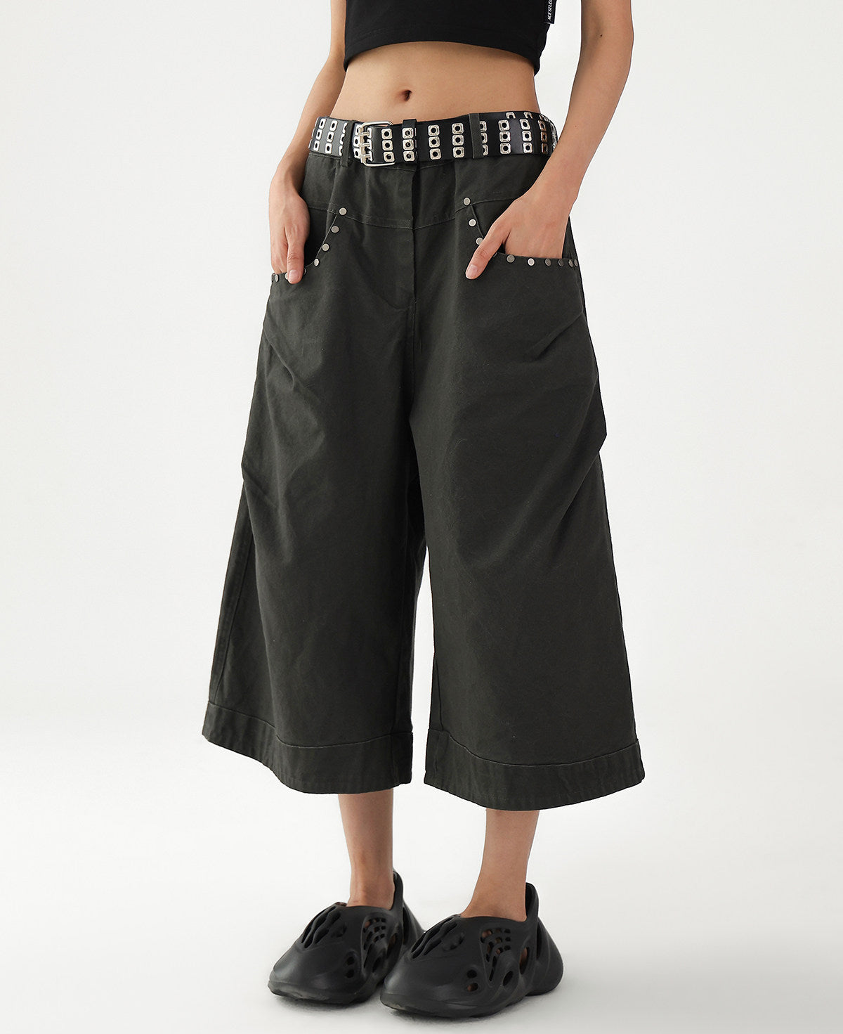 Studded Wide Pants　AS10530