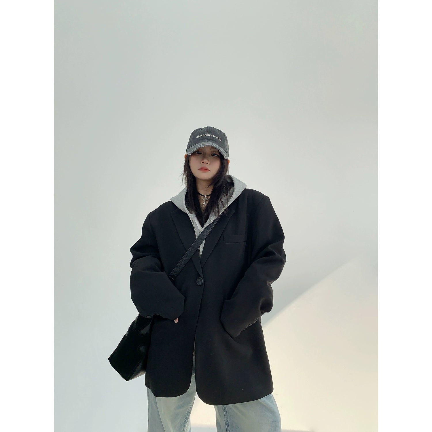 Draped Oversize Jacket / OS10110