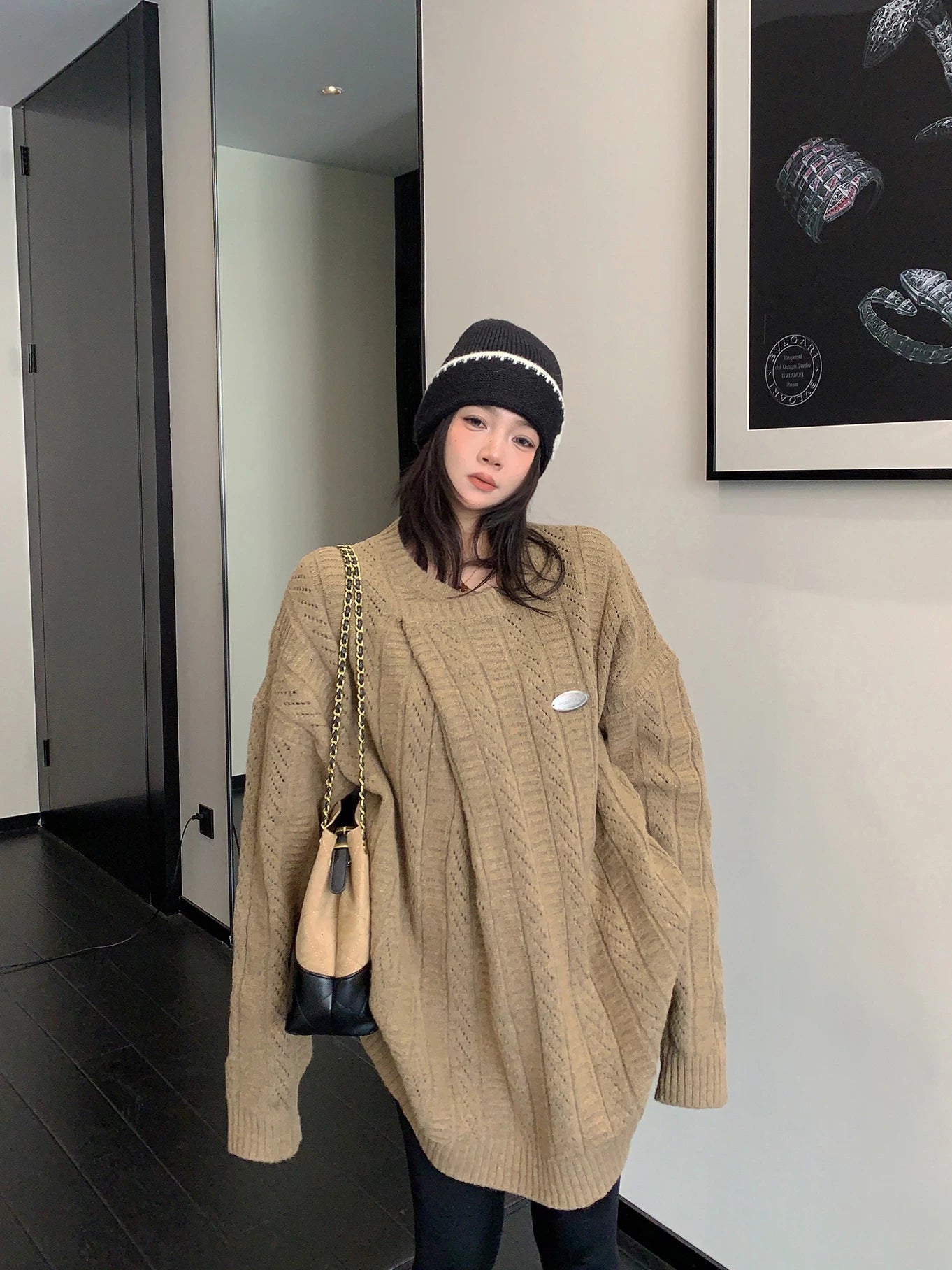 Cable Knit Top / OS10409