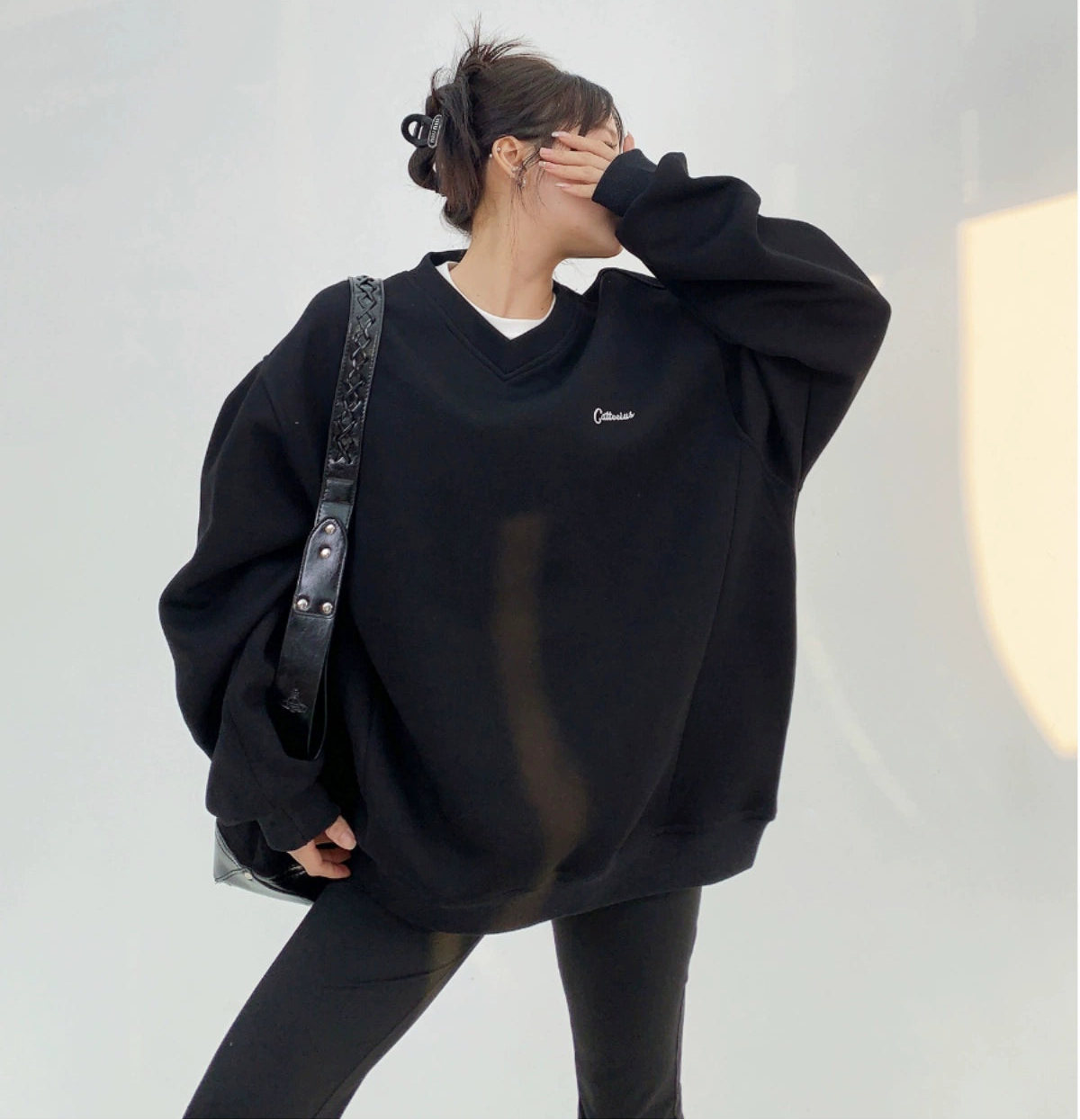 V-Neck Sweat Top / OS10135