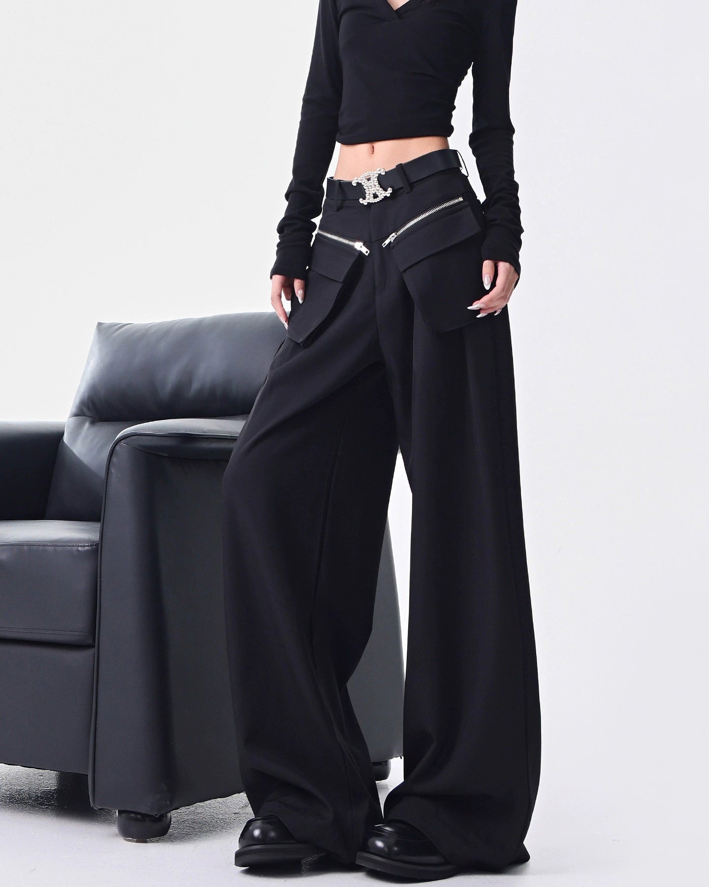 Wide-Leg Suit Pants / KS10164