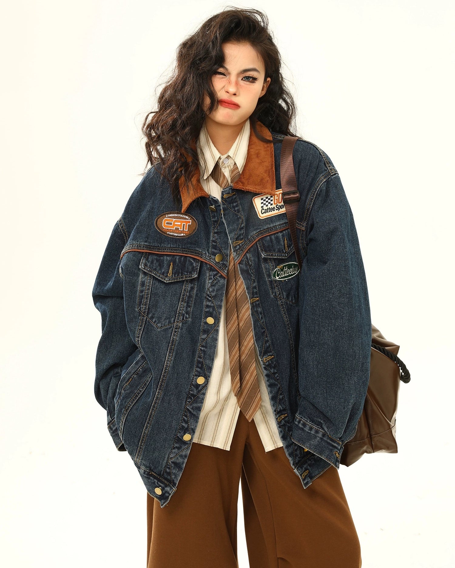 Denim Biker Jacket / WA10169