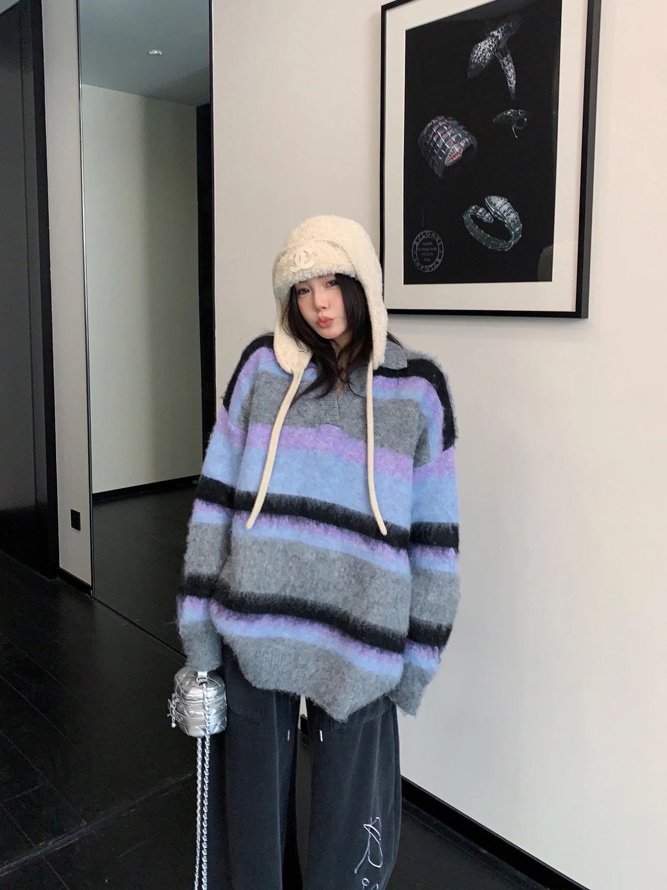 Multi Border Knit / OS10405