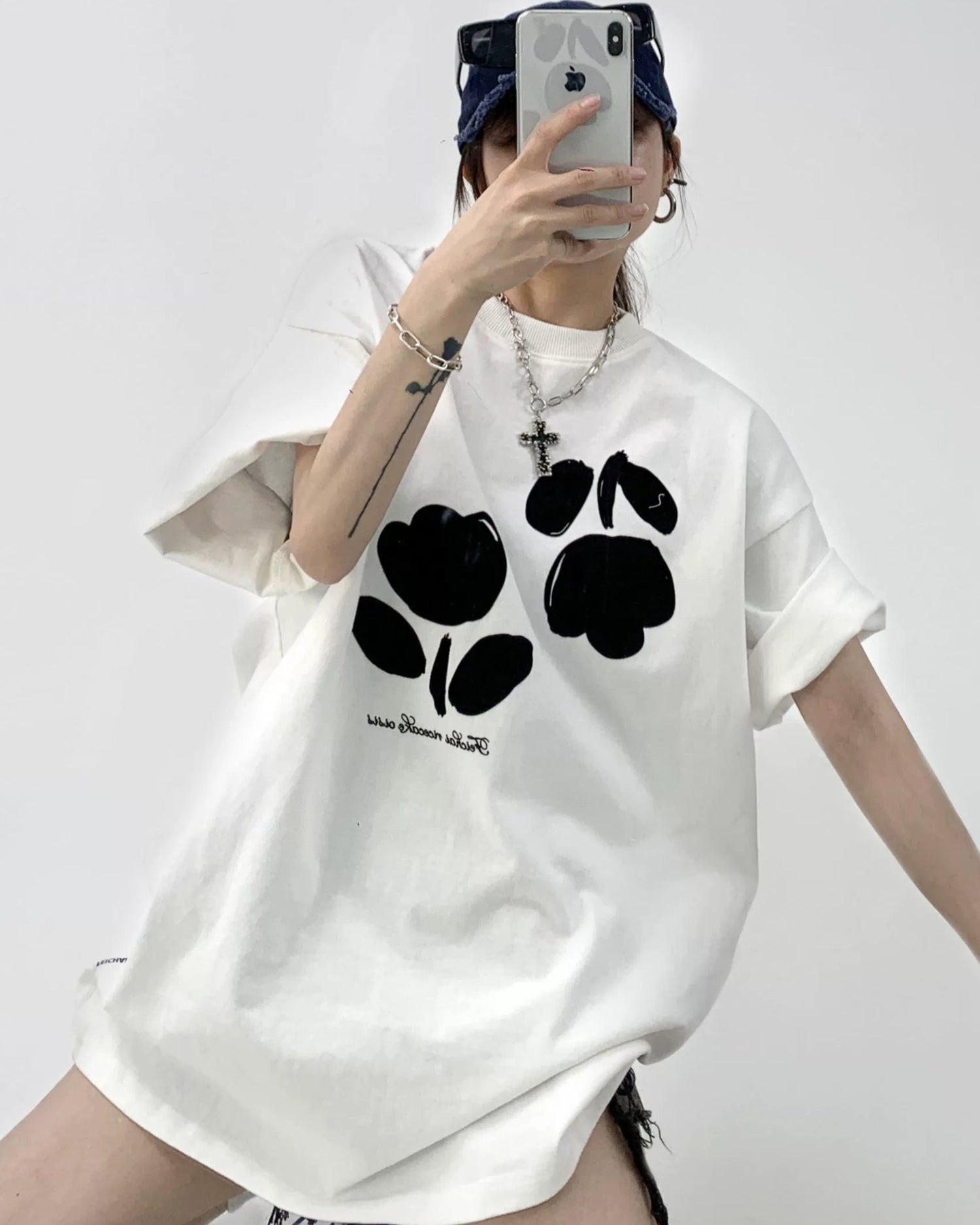 Floral Flock S-Tee / OS10006
