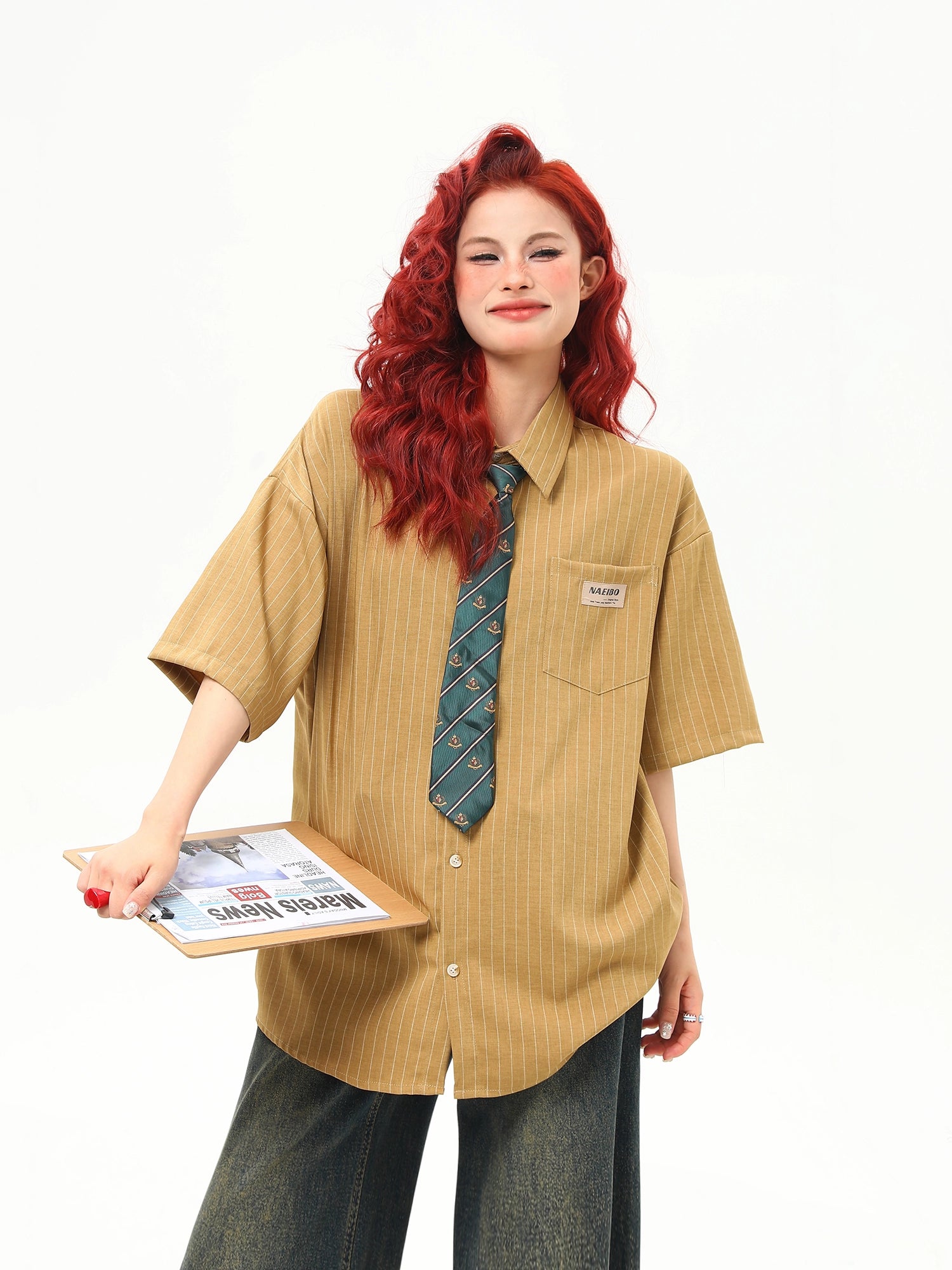 Stripe College Shirt / WA10069