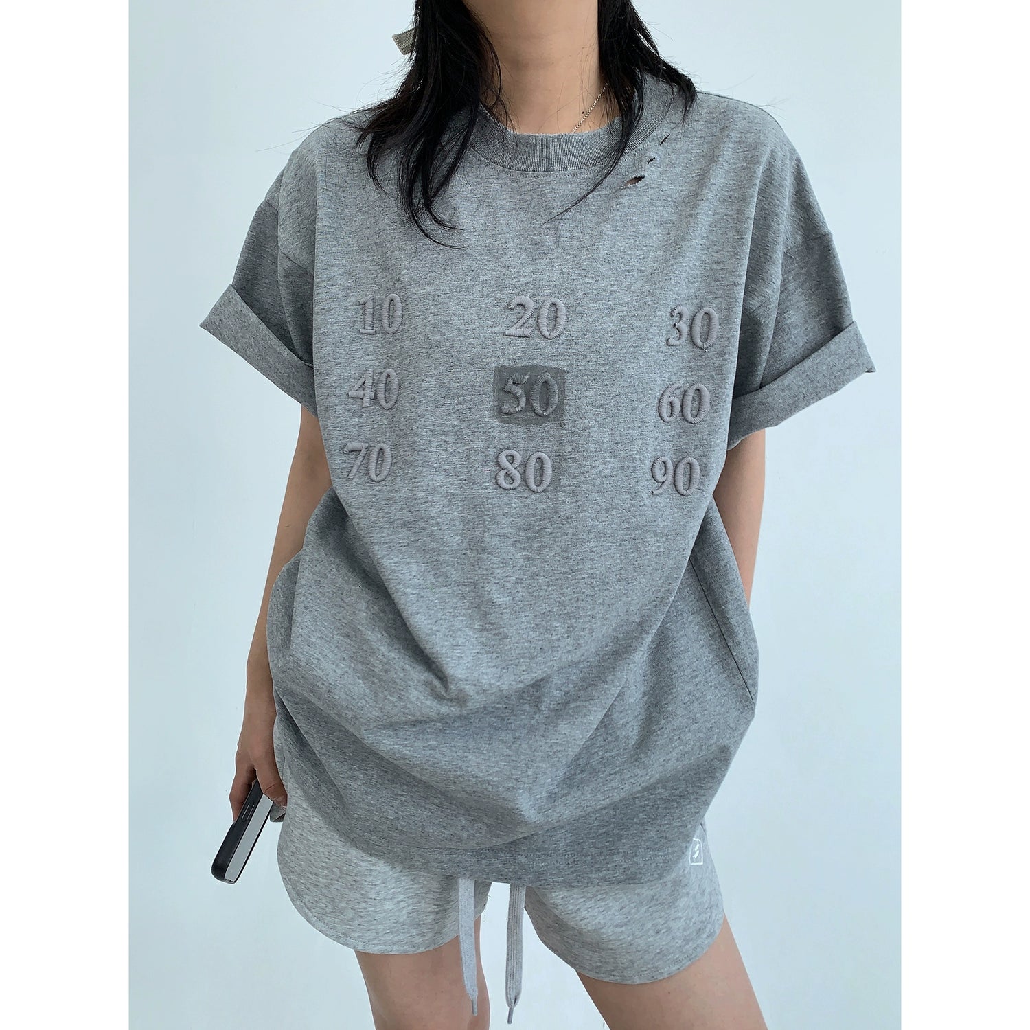 3D Embroidered S-Tee / OS10083