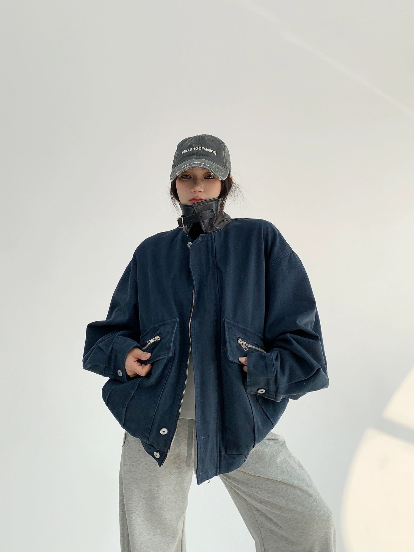 Two-Tone Collar Jacket / OS10212