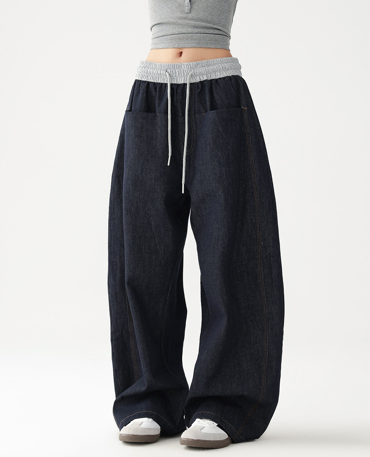 Curved Denim Pants　AS10525