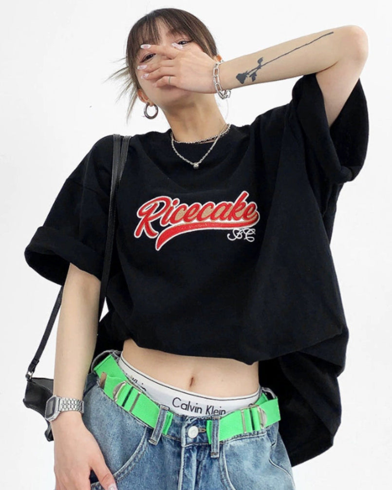 Embroidered Casual S-Tee / OS10007