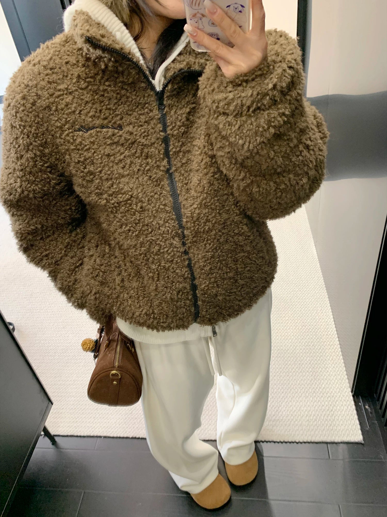 High Neck Boa Jacket / OS10403