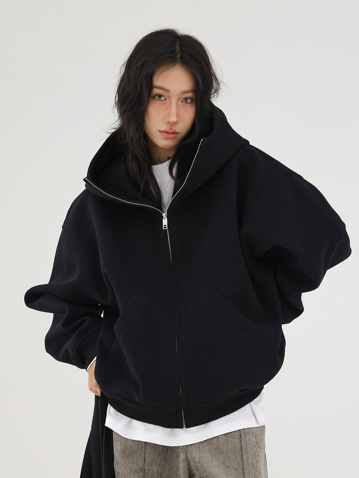 High Neck Hoodie / AS10419