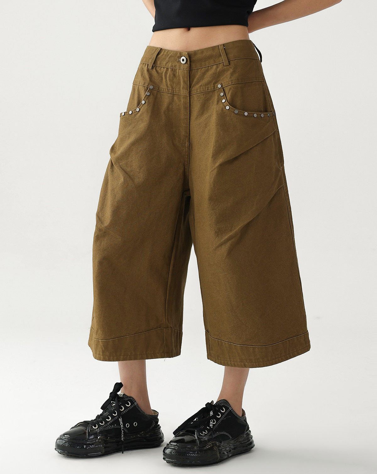 Studded Wide Pants　AS10530