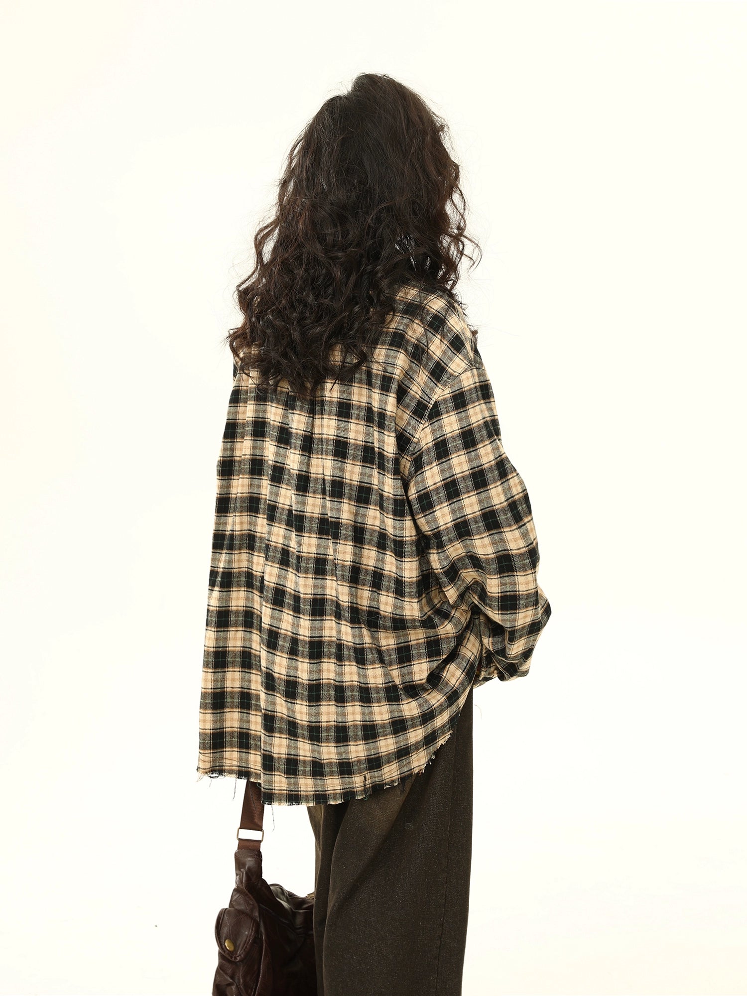 Plaid Fringed Shirt  / WA10175