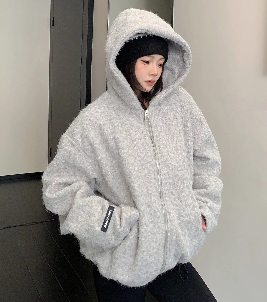 Fluffy Zip Hoodie / OS10417