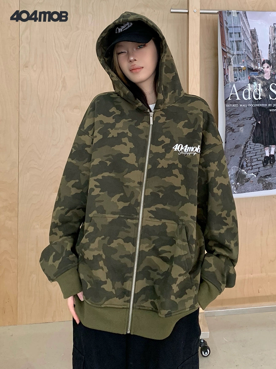 Camo Zip Hoodie / MG10141