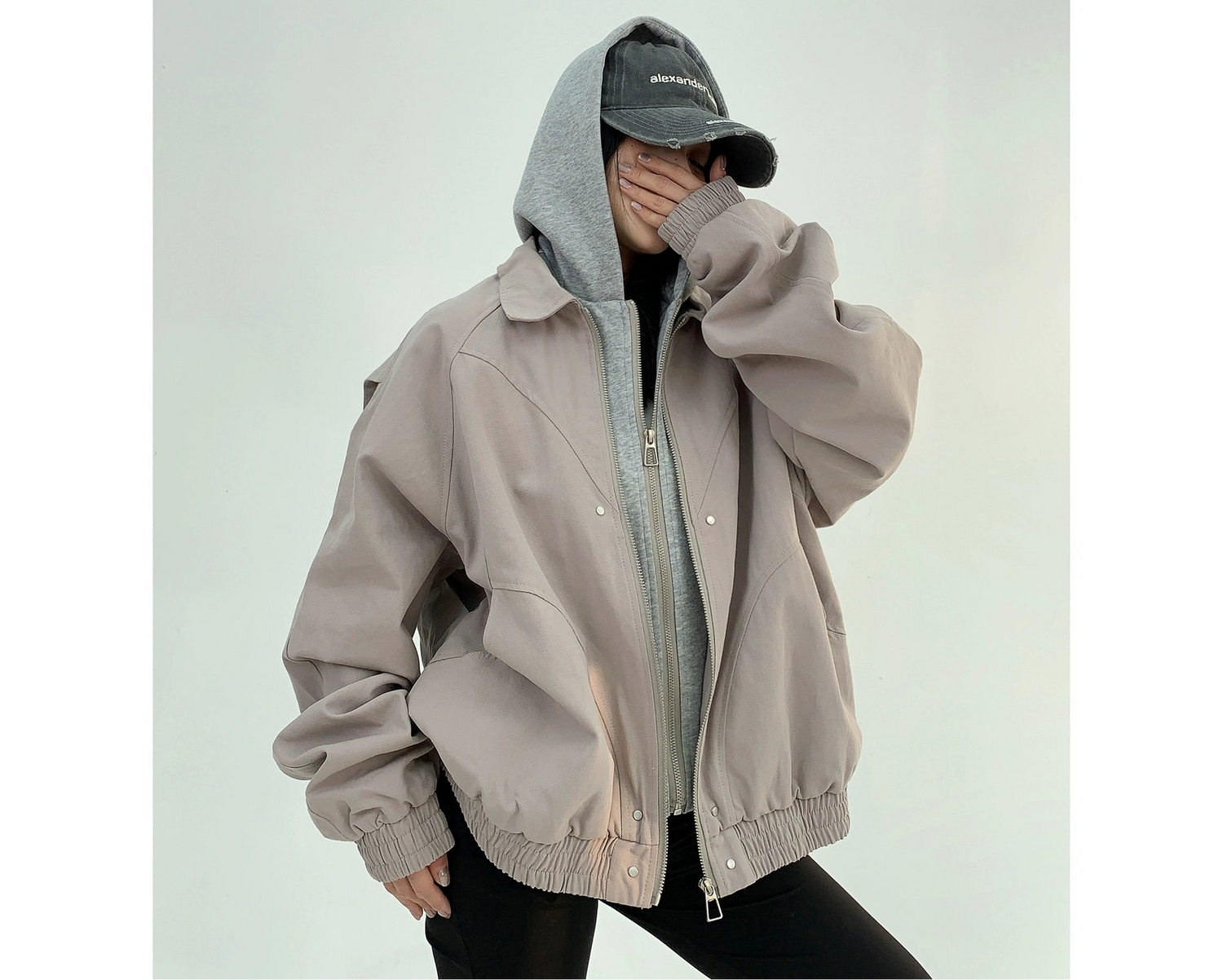 Loose Hooded Jacket / OS10133