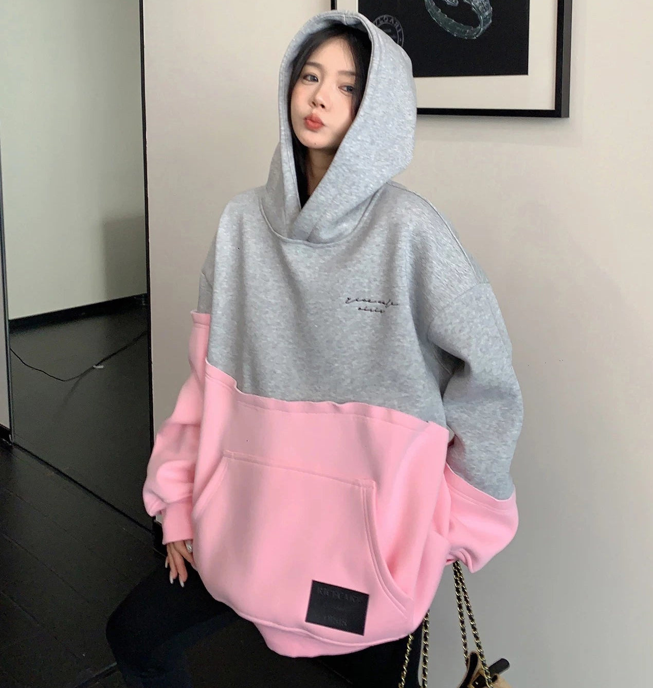 Color Block Hoodie / OS10389
