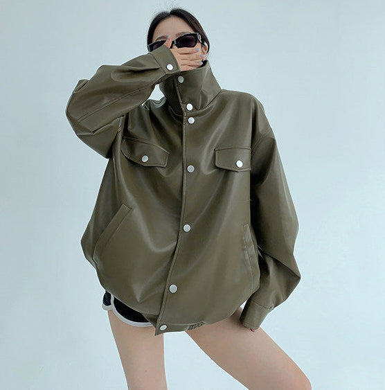 Street Faux Leather Jacket / OS10304