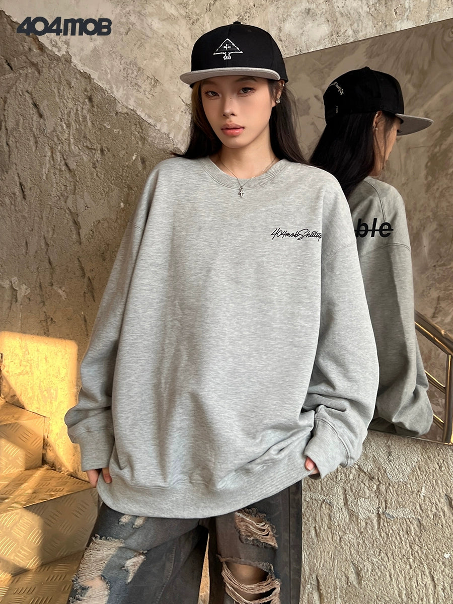 Simple Letter Sweater / MG10143